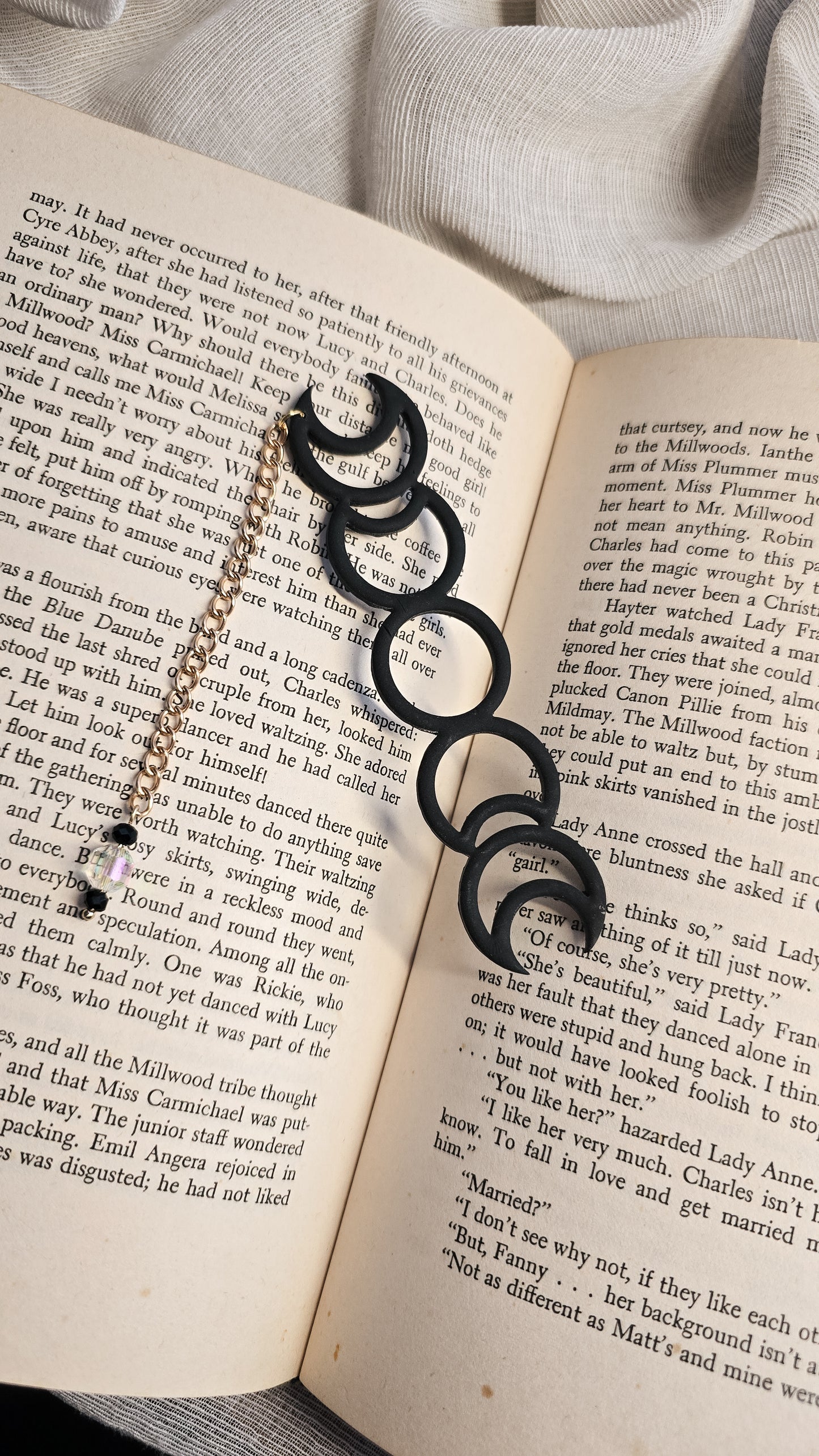 Moonlight & Margins Bookmark