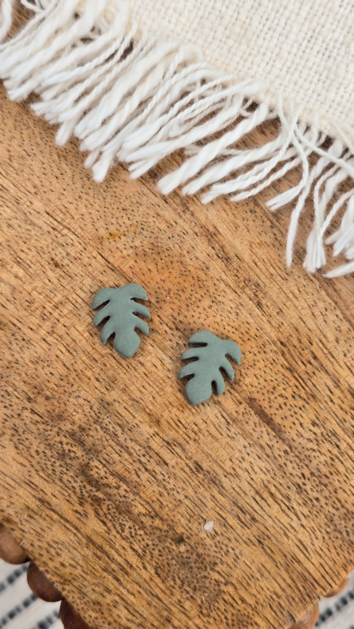 Monstera Studs